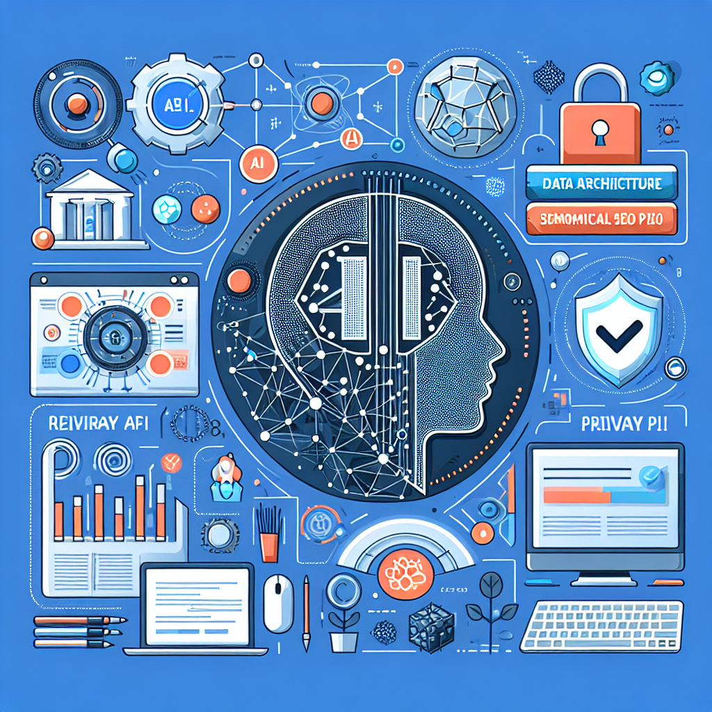 Immagine professionale e moderna per un articolo blog dal titolo: "Realizzazione Siti Web AI-Ready: progettare il futuro digitale della tua azienda". Contesto: Scopri come progettare e sviluppare siti web AI-Ready: architettura dati, SEO semantico, API, privacy e strumenti per integrare l'intelligenza artificiale in modo scalabile e sicuro.. Stile pulito, adatto a un sito web di strategia digitale e AI.